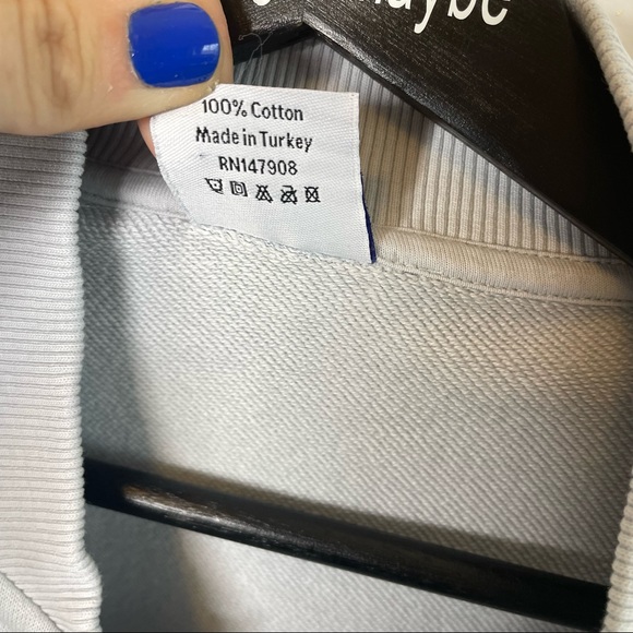 Outdoor Voices | Pickup Bomber Jacket Pastel Blue White Track Jacket Size XL - Picture 11 of 11